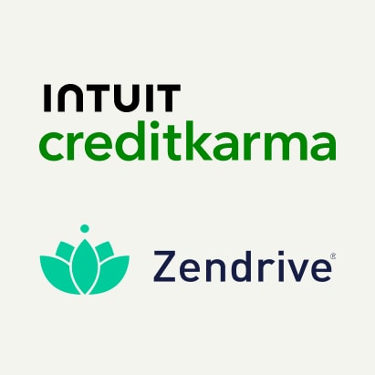 Intuit Credit Karma and Zendrive logos side-by-side